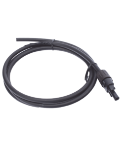 Cable Fotovoltaico 1.5 m, Negro, Calibre 10 AWG con Terminal MC4-H en un Extremo