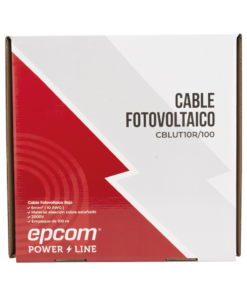 Cable Fotovoltaico Rojo / Cobre Estañado / 6 mm² (10 AWG) / 2000V / Rollo 100m / UL 4703 y TUV