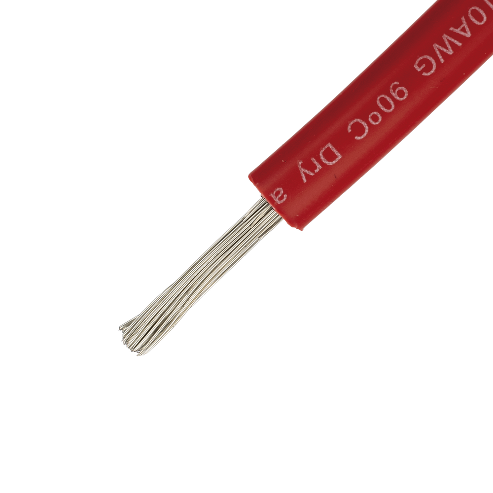 Cable Fotovoltaico Rojo/ Cobre Estañado / 4 mm² (12 AWG) / 2000V / Rollo de 25 m / / UL 4703 y TUV - Imagen 5