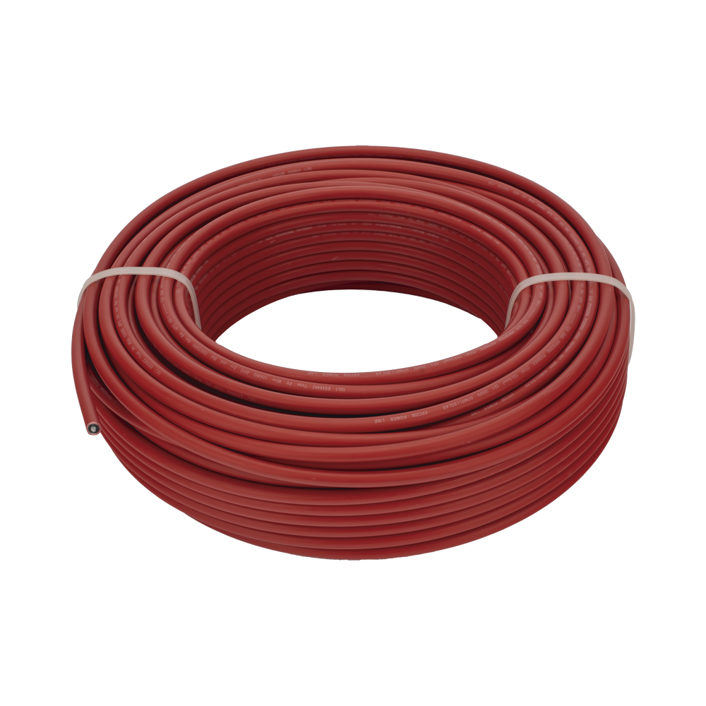 Cable Fotovoltaico Rojo/ Cobre Estañado / 4 mm² (12 AWG) / 2000V / Rollo de 50 m / / UL 4703 y TUV - Imagen 3