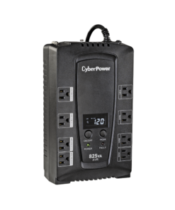 UPS de 825 VA/450 W, Topología Línea Interactiva, Entrada 120 Vca NEMA 5-15P, Tipo Gabinete Compacto, Con 8 Tomas NEMA 5-15R