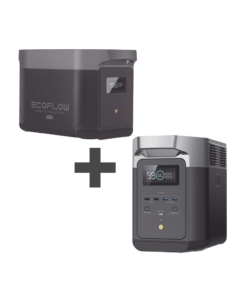 Kit de Estación de Energía Portátil 2048Wh + Batería Externa 2048Wh (4096Wh Totales)