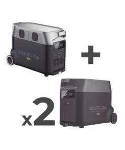 Estación de Energía Portátil DELTA PRO 3600Wh Litio LFP / 5 AC 3600W (7200W Pico) / 2 USB-C 200W / Capacidad para Aumentar Respaldo / Cargador de Coche 10A a 12.6V / Conectividad WiFi y Bluetooth (App) / Carga Solar 1600W Ma