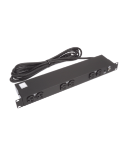 PDU Básico de Montaje en Rack, Con 6 Salidas Frontales NEMA 5-15R, Enchufe de Entrada NEMA 5-15P, de 19in, 1UR, 15 Amp, 120 Vca