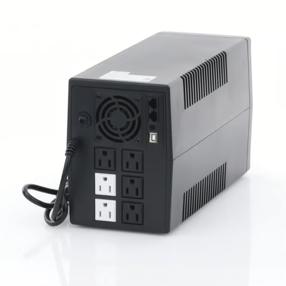 UPS de 1500VA/900W / Topología Línea Interactiva / Entrada y Salida 120 Vca/ Clavija NEMA 5-15P / 6 Tomas NEMA 5-15R - Imagen 3