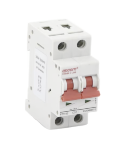 Protección Térmica/ Interruptor 2P, 32A, Corriente Directa 800 Vcc para Aplicación Fotovoltaica Montaje Riel DIN