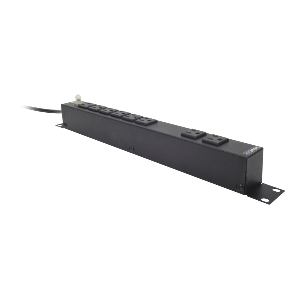 Multicontacto Horizontal (PDU) de 8 Contactos (NEMA 5-15R) Rack 19" 1UR. Voltaje Entrada/Salida: 120Vca/15A - Imagen 2