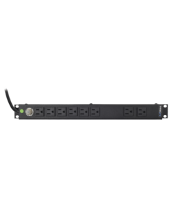 Multicontacto Horizontal (PDU) de 8 Contactos (NEMA 5-15R) Rack 19" 1UR. Voltaje Entrada/Salida: 120Vca/15A