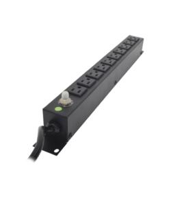 Multicontacto Horizontal (PDU) de 10 Contactos (NEMA 5-15R) Rack 19" 1UR. Voltaje Entrada/Salida: 120Vca/15A - Imagen 2