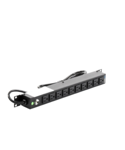 Multicontacto Horizontal (PDU) de 10 Contactos (NEMA 5-15R) Rack 19" 1UR. Voltaje Entrada/Salida: 120Vca/15A - Imagen 4