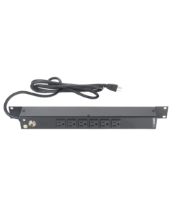 Multicontacto Horizontal (PDU) de 6 Contactos (NEMA 5-15R) Rack 19" 1UR. Voltaje Entrada/Salida: 120Vca/15A - Imagen 2