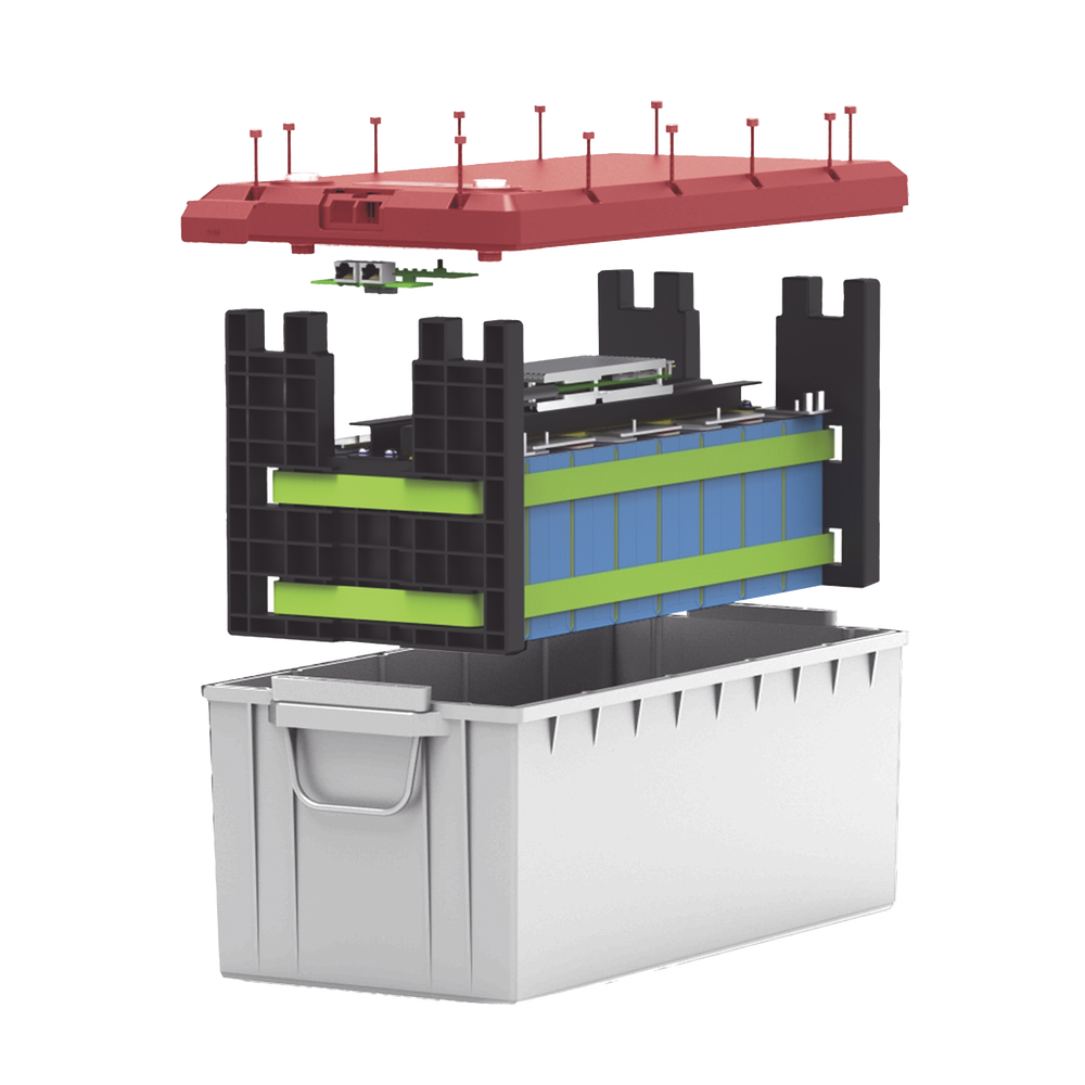 Batería LiFePO4, 2.56 kWh, 25.6V, 100AH / Con BMS Integrado / Vida Útil de más de 3500 Ciclos / Conector RS485 y CAN - Imagen 2