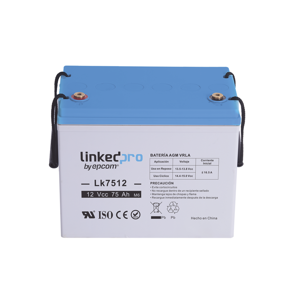 Batería de respaldo 12 V | 75 Ah | AGM | Especial para equipo electrónico | UPS | Sistemas de Emergencia | Aplicaciones Fotovoltaicas | Terminales T3 - Imagen 2