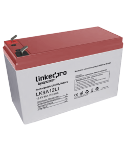 Batería de Litio 12.8 Vcc / 9 Ah / Tecnología LiFePO4 /2000 Ciclos de Vida/ Para uso en equipo electrónico, UPS (litio) / Incendio/ Control de acceso / Video Vigilancia / Terminales F1 ( Incluye adaptador para terminal F2 )