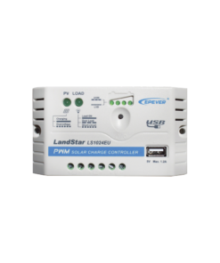 Controlador Solar PWM / 10A / 12/24V / Puerto USB / Indicadores LED / Tierra Positivo Común