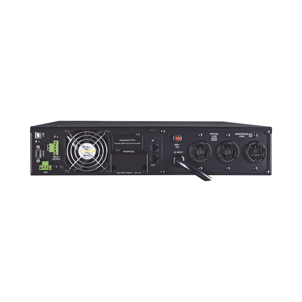 UPS de 3000 VA/2700 W, Online Doble Conversión, Entrada 200-240 Vca NEMA L6-20P, Onda Senoidal Pura, Torre o Rack 2 UR, Con 2 Tomas NEMA L6-20R y 1 NEMA L6-30R 220 Vca - Imagen 2
