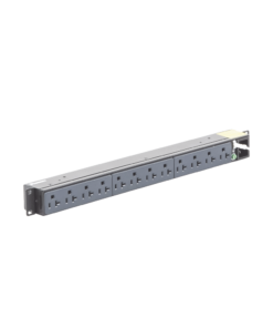 PDU Básico para Distribución de Energía, Enchufe de Entrada NEMA 5-15P, Con 12 Contactos NEMA 5-20R, Instalación Horizontal de 19in, 1UR, 15 Amp, 120 Vca