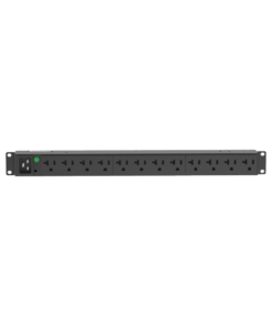 PDU Básico para Distribución de Energía, Enchufe de Entrada NEMA L5-20P, Con 12 Contactos NEMA 5-20R, Instalación Horizontal de 19in, 1UR, 20 Amp, 120 Vca