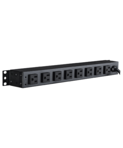 PDU Básico Para Distribución de Energía, Con 8 Tomas NEMA 5-15R Traseras y 2 Tomas 5-15R Frontales, 1UR, 15 Amp, 120 Vca - Imagen 4