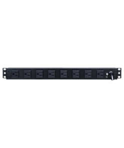 PDU Básico Para Distribución de Energía, Con 8 Tomas NEMA 5-15R Traseras y 2 Tomas 5-15R Frontales, 1UR, 15 Amp, 120 Vca