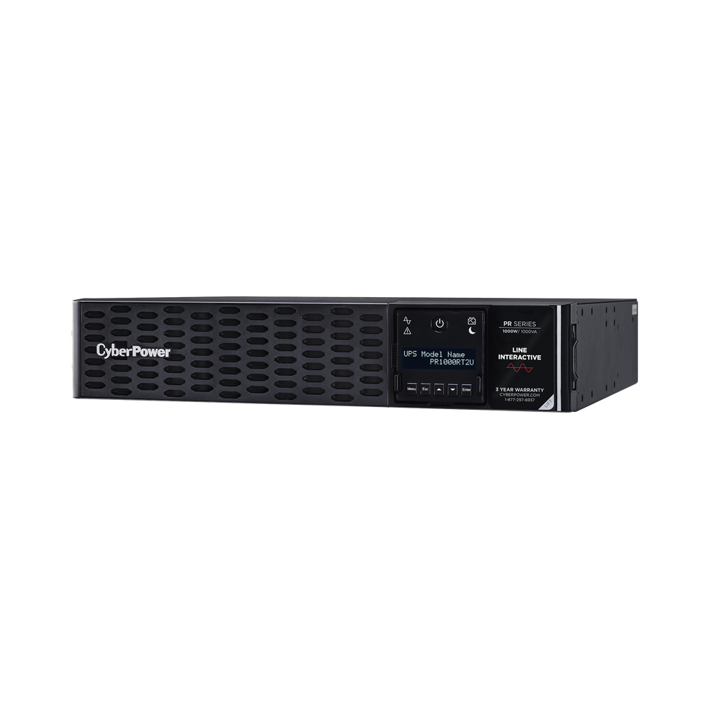 UPS de 1000 VA /1000 W, Topología Línea Interactiva, Entrada 120 Vca NEMA 5-15P, Onda Senoidal Pura, Torre o Rack 2 UR, Con 8 Tomas NEMA 5-15R - Imagen 3