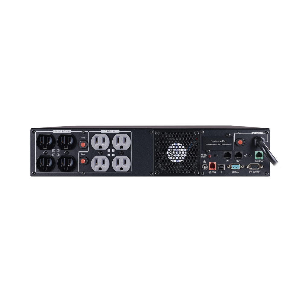 UPS de 1000 VA /1000 W, Topología Línea Interactiva, Entrada 120 Vca NEMA 5-15P, Onda Senoidal Pura, Torre o Rack 2 UR, Con 8 Tomas NEMA 5-15R - Imagen 5