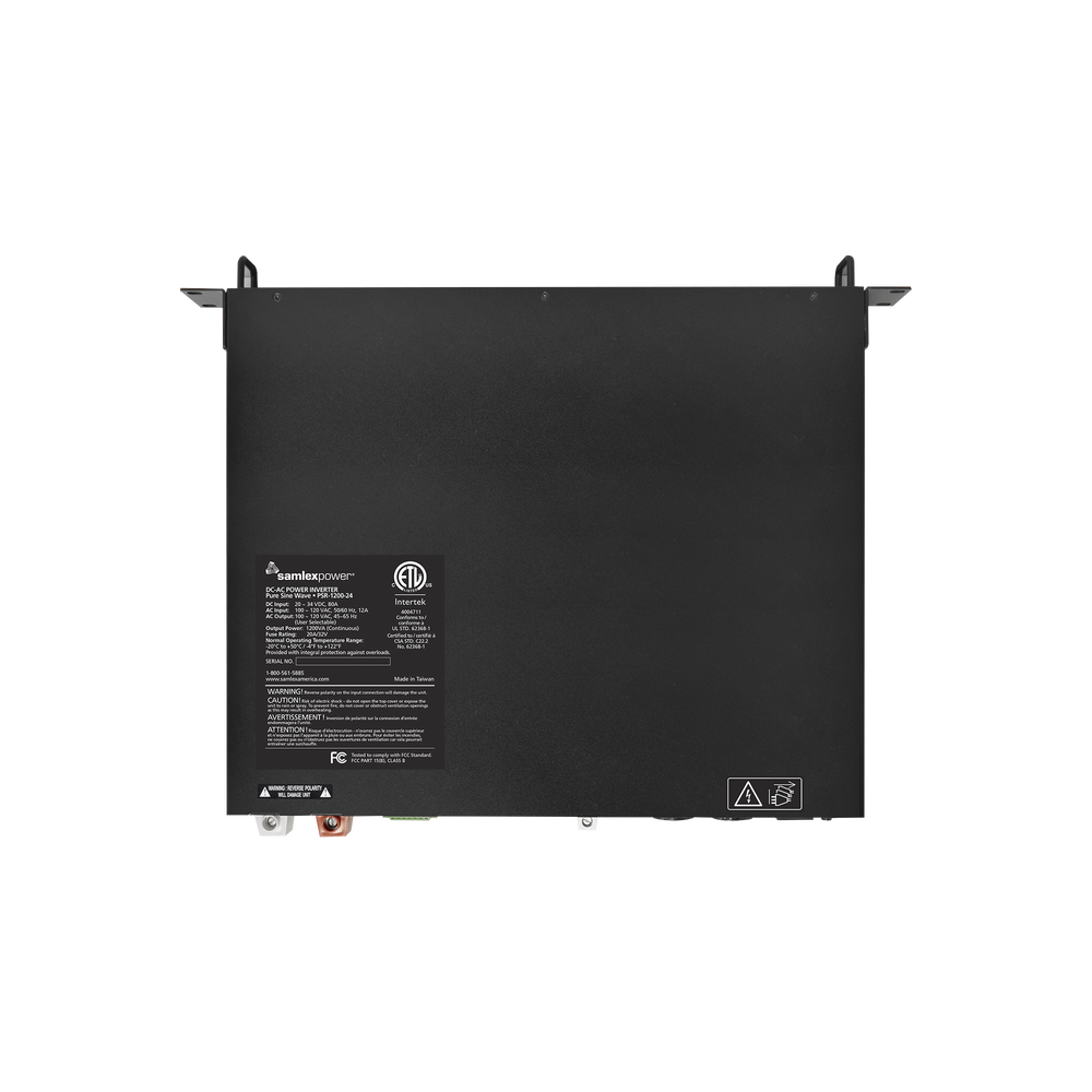 Inversor de corriente Onda Pura Montaje en rack 1U 1200W, 24 Vcc- 120 VCA, 50/60 Hz - Imagen 3
