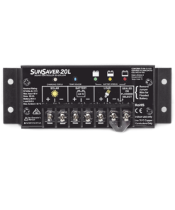 Controlador de Carga Solar SunSaver PWM 20 A / 12 VCC / Encapsulado Epóxico / Clase 1 Div 2 / Compensación de Temperatura - Imagen 2