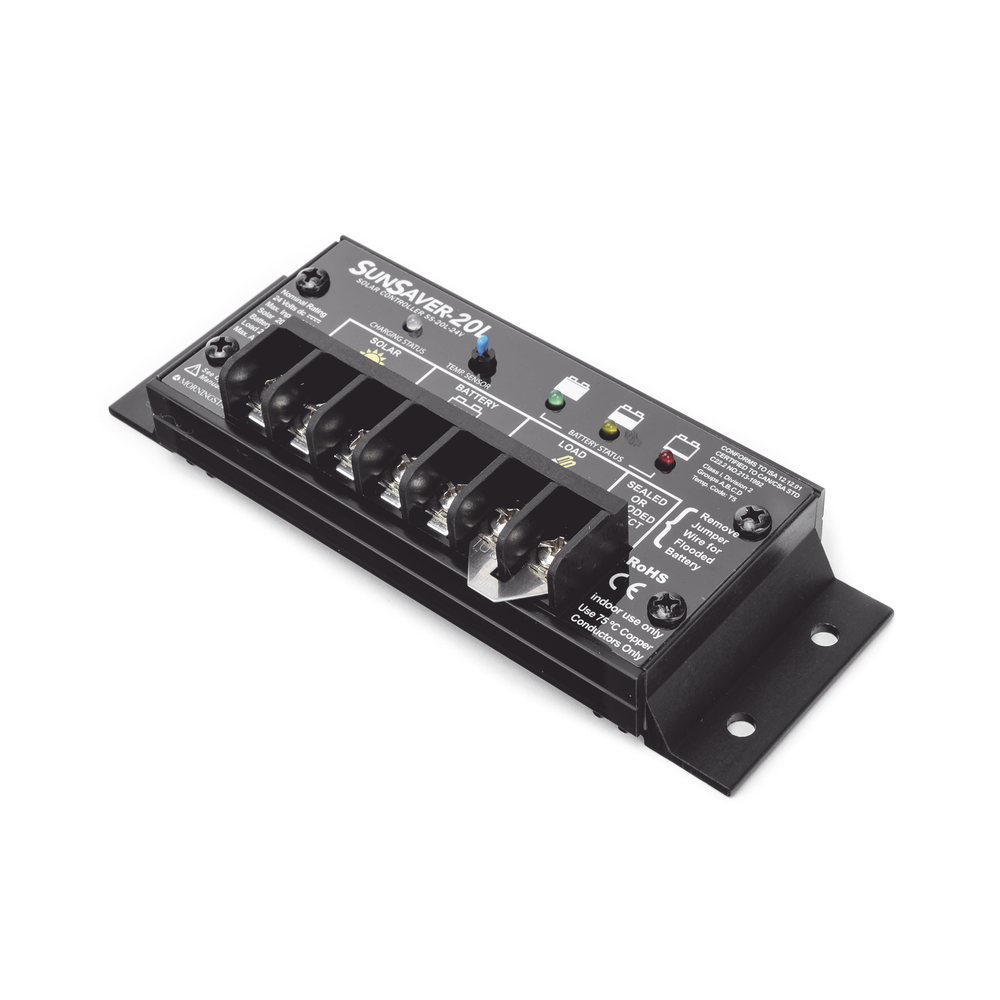 Controlador de Carga Solar SunSaver PWM 20 A / 12 VCC / Encapsulado Epóxico / Clase 1 Div 2 / Compensación de Temperatura - Imagen 3