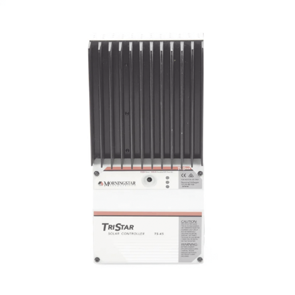 Controlador de Carga Solar TriStar PWM 45 A / 12V 24V 48V / Puerto RS-232 / Hasta 4 kW / Disipador de Calor / 7 Preajustes - Imagen 2
