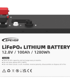 Batería de Litio LiFePO4 12.8Vcc, 100Ah, 1.28KwH, Pantalla LCD para Monitoreo Local, Carcasa Metálica - Imagen 2