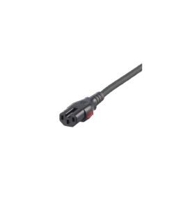 Cable de Alimentación Eléctrica Con Bloqueo Doble de Seguridad, de IEC C14 a IEC C13, 6 ft. de Largo, Color Negro, Paquete de 10 Piezas - Imagen 3