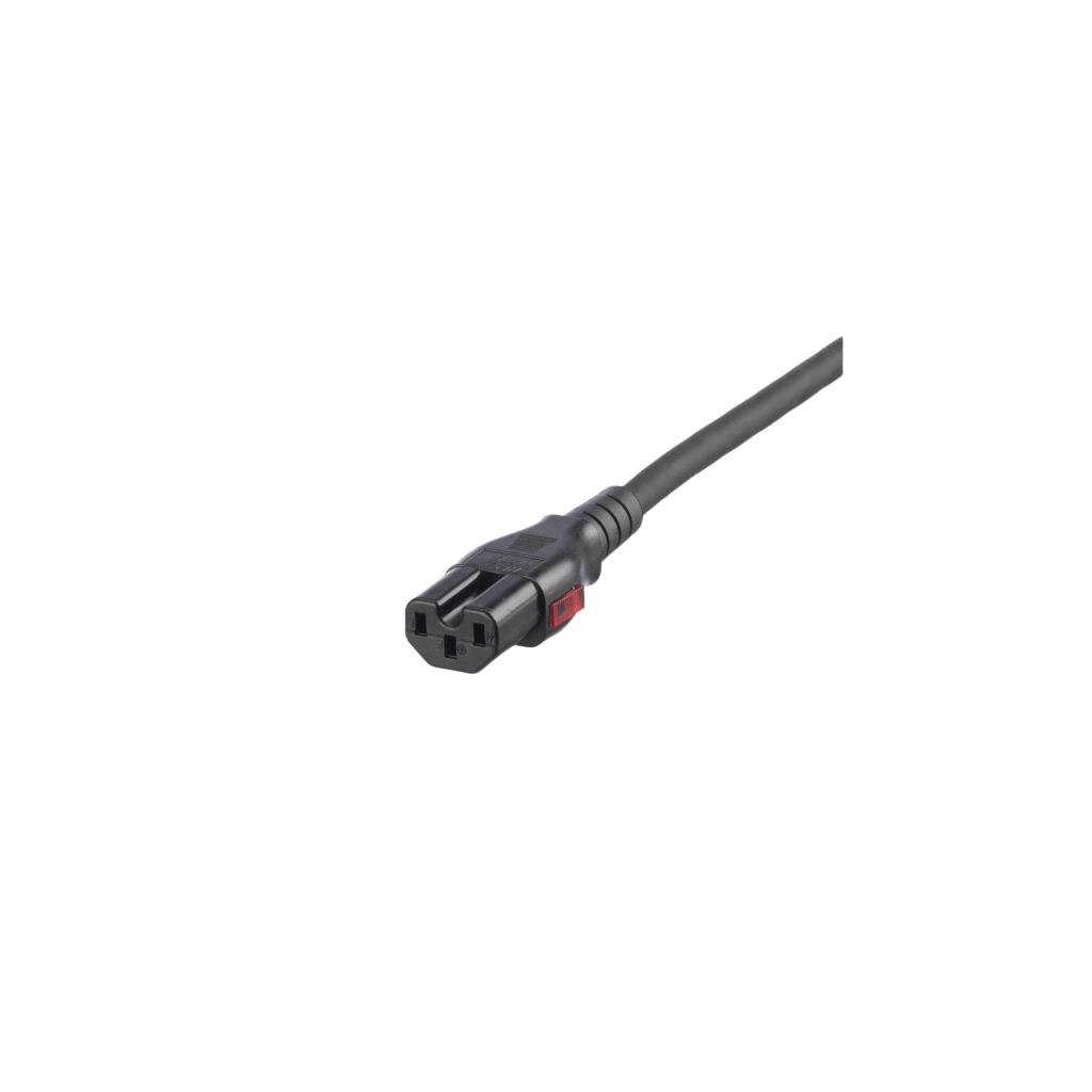 Cable de Alimentación Eléctrica Con Bloqueo Doble de Seguridad, de IEC C14 a IEC C13, 4 ft. de Largo, Color Negro, Paquete de 10 Piezas - Imagen 3