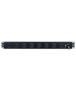 PDU Básico de Montaje en Rack, Con 10 Salidas NEMA 5-15R y Protección Contra Sobretensiones, Enchufe de Entrada NEMA 5-15P, de 19in, 1UR, 15 Amp, 120 Vca