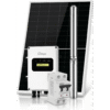Kit de Bombeo Solar 3000W (4 HP) / Bomba Sumergible con Controlador Híbrido AC/DC 136-264VAC / 108-403VCD / 6 Módulos Solares 540W / Interruptor Termomagnético 2P 20A 800V CC / Protector de Descargas Atmosféricas / Gabinete IP66