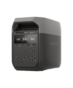 Estación de Energía Portátil Delta 3 1024Wh Litio LFP / 6 AC 1800 W (Max. 2600W con X-Boost) / 4 USB-C 100W / Capacidad para Aumentar Respaldo / Cargador de Coche 10A a 12.6V / Conectividad WiFi y Bluetooth (App) / Carga Solar 500W Max.