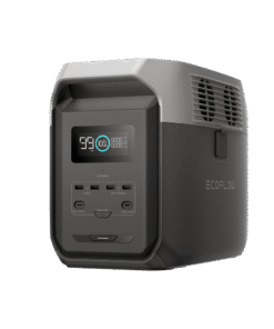 Estación de Energía Portátil Delta 3 1536Wh Litio LFP / 6 AC 1800 W (Max. 3600W) / 2 USB-C 100W / Capacidad para Aumentar Respaldo / Cargador de Coche 10A a 12.6V / Conectividad WiFi y Bluetooth (App) / Carga Solar 500W Max.