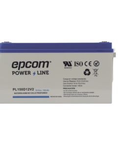 Batería de respaldo 12 V 150 Ah AGM | Certificada UL94-HB Retardo a la flama básica | Ciclo profundo | Para uso en aplicaciones fotovoltaicas y de emergencia | Terminales T5 - Imagen 2