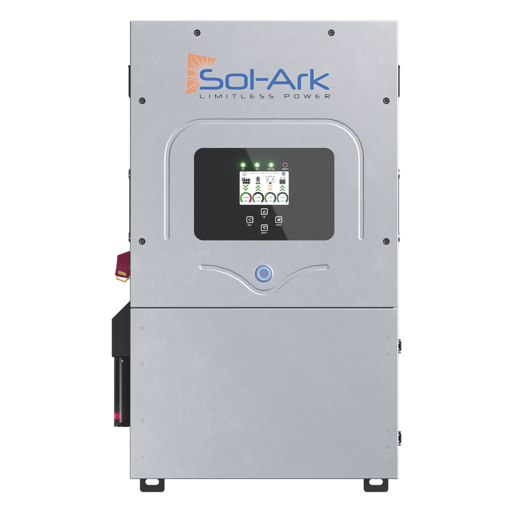 Inversor Hibrido SOL-ARK, 12 Kw, 220 Vcc, Fase Dividida, IP65, Entrada de Baterías a 48 Vcc - Imagen 2