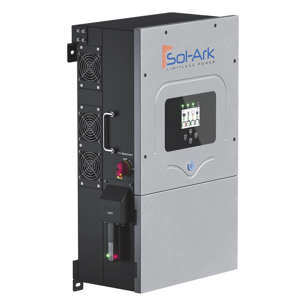 Inversor Hibrido SOL-ARK, 12 Kw, 220 Vcc, Fase Dividida, IP65, Entrada de Baterías a 48 Vcc - Imagen 4
